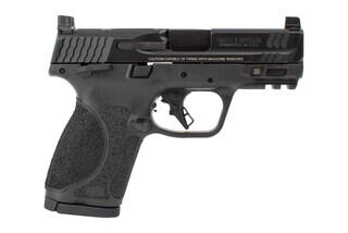 S&W M&P9 M2.0 Compact 9mm Pistol has a front serrated slide with Armornite finish